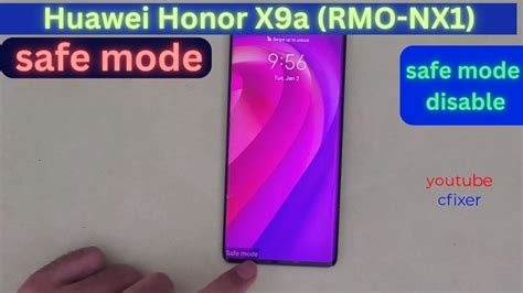 Safe Mode Huawei Honor X9a RMO NX1 Safe Mode Exit YouTube