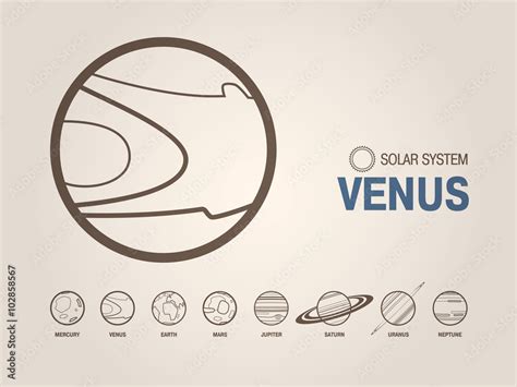 Planet Venus Stock Vector | Adobe Stock