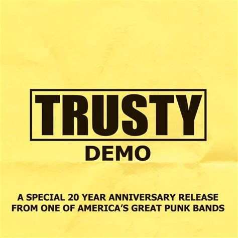 Trusty Demo リリース、レビュー、クレジット Discogs