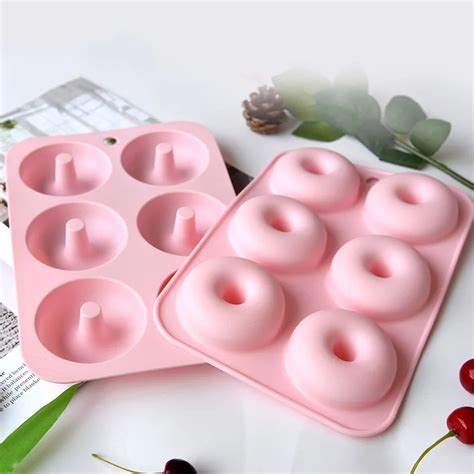 2pcs Donut Maker Donut Mold Silicone Mold Cake Tool Chocolate Doughnut Mold Baking Tool Bakeware