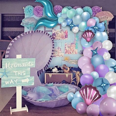 Mermaid Balloon Garland Arch Kit Pastel Pink Blue Purple Etsy Canada