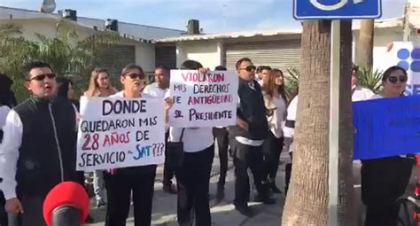 Protestan Ex Empleados Del Sat En Matamoros Tamaulipas