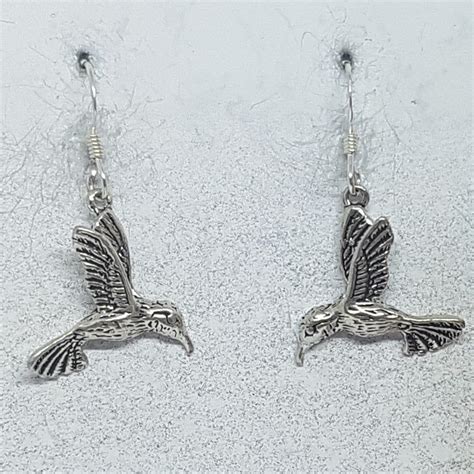 Sterling Silber Kolibri Ohrringe Etsy De