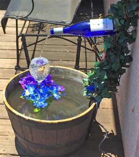 These Plans Let You Build Your Own Backyard Wine Bottle Fountain