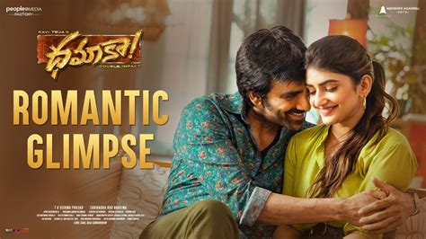 Dhamaka Movie Romantic Glimpse Ravi Teja Sreeleela Bheems Ceciroleo Thrinadha Rao