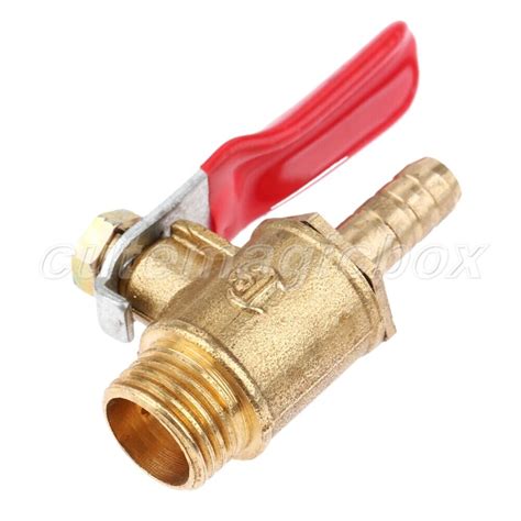 Pc Hq Male Thread To Hose Barb Brass Ball Valve W Plastic Coated Lever