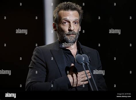 Mathieu Kassovitz on stage during the Cesar Film Awards 2020 Ceremony At Salle Pleyel In Paris ...