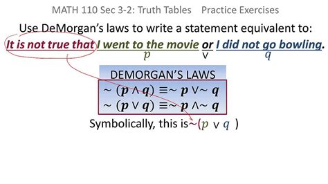 Demorgans Law In Discrete Mathematics