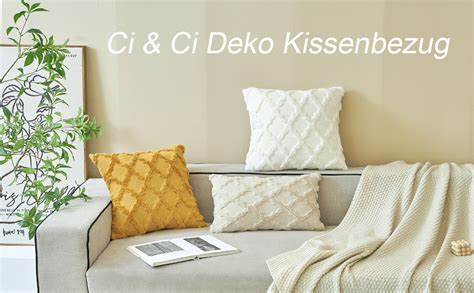 Ci Ci Set Van Boho Decoratieve Kussenhoezen X Cm Beige