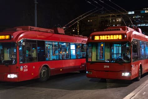 Trolleybuses Of The Public Transport Company Gsp Beograd In Belgrade