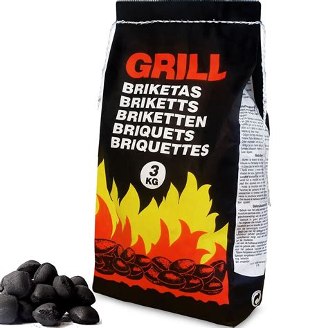 Briquetas carbón vegetal 7 bolsas de 3kg barbacoa parrilla DeubaXXL