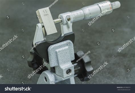 Calibration Outside Micrometer Gauge Block Laboratory Stock Photo ...