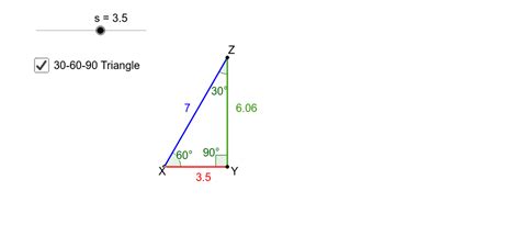 Lengths Of 30 60 90 Triangle