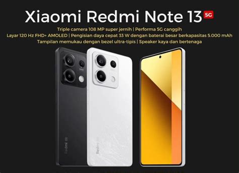 Review Hp Budget Tipis Xiaomi Redmi Note 13 5g Smartphone Canggih