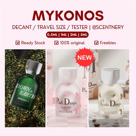 Jual Decant Mykonos Pink Drops Cafe Drops Down To Earth Hawaiian