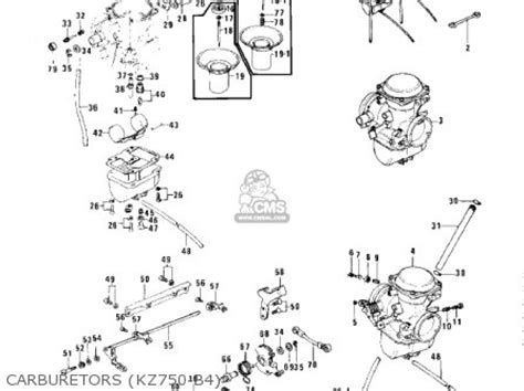 Kawasaki KZ750B3 1978 USA CANADA MPH KPH Parts Lists And Schematics