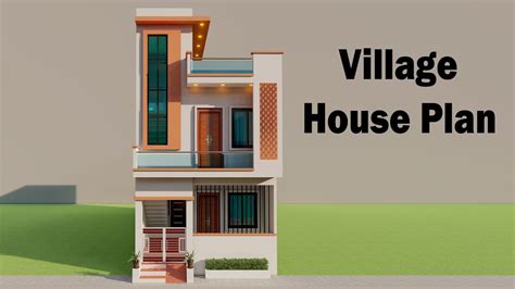 Village 4 Bedroom House Plan3d Makan Ka Nakshaghar Ka Nakshakam Kharche Ka Makan Youtube