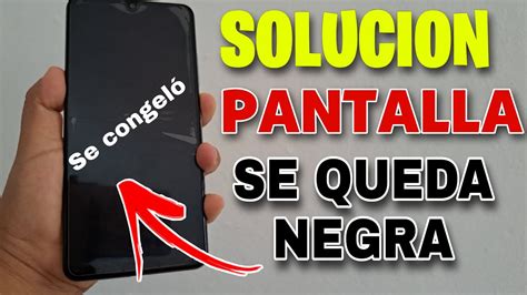 Mi Celular Se Queda Con La Pantalla Negra Solucion Youtube