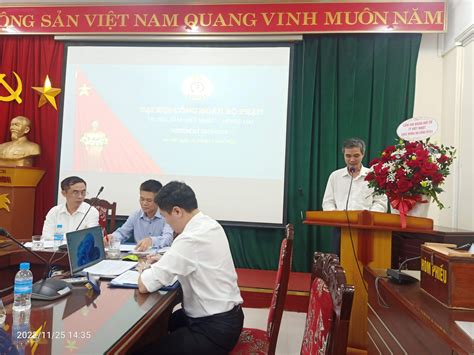 Đại hội công đoàn bộ phận Trung tâm Việt Nhật Hồng Hải nhiệm kỳ 2023