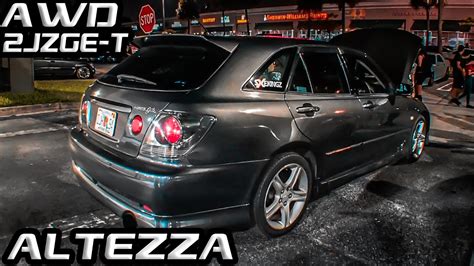 Awd 2jz Altezza Gita At Local Miami Car Meet Youtube