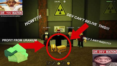 Roblox Refinery Cave HOW TO GET PROFIT FROM URANIUM ORE 100 WORKING