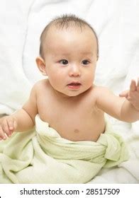 Beautiful Naked Baby Girl Flower Wreath Stock Photo Shutterstock