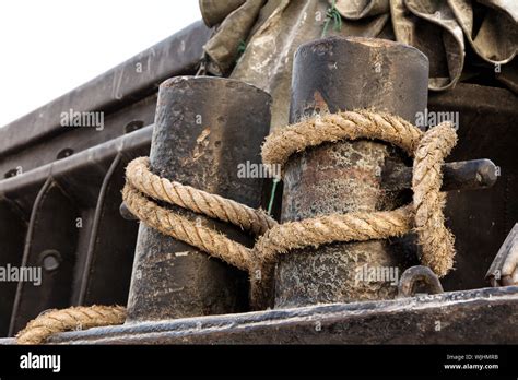 Detail Of Fairleads Stock Photo Alamy