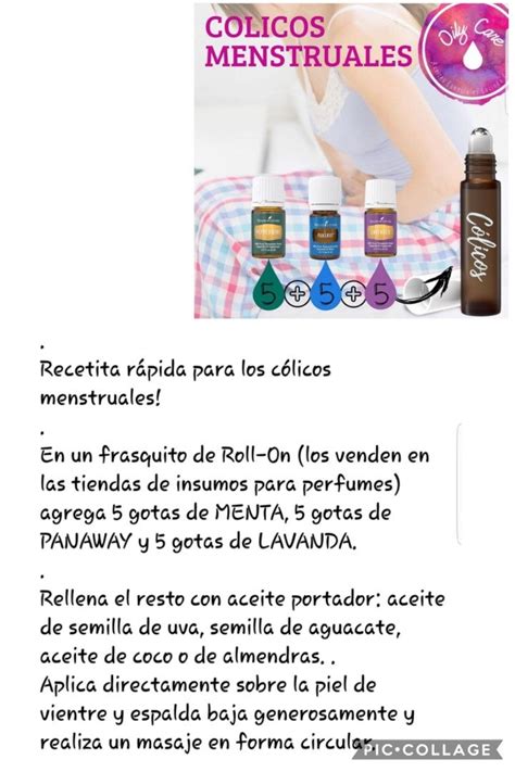 Colicos Menstruales Recetas De Aceites Esenciales Combinaciones De