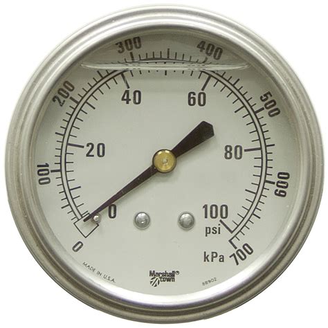 100 Psi 25 Pm Lf Gaugeused Pressure And Vacuum Gauges