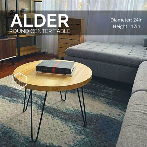 Alder Round Center Table – Wood Space Studio