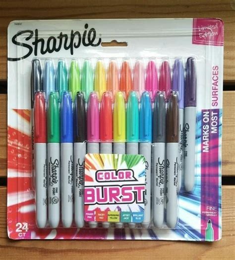 Sharpie LIMITED EDITION Fine Tip Permanent Markers COLOR BURST 24