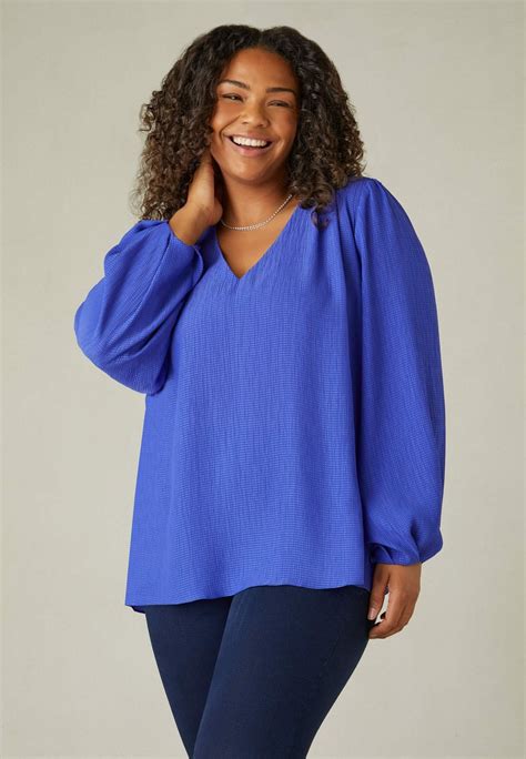 Live Unlimited London V Neck Blouse Bluebleu Zalandofr