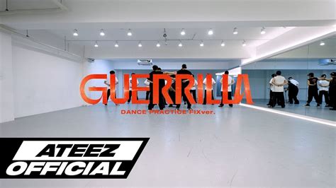 Ateez Drop Powerful Guerrilla Choreography Practice Video Allkpop