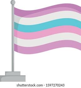 Bigender Pride Flag Isolated On White Stock Vector (Royalty Free ...