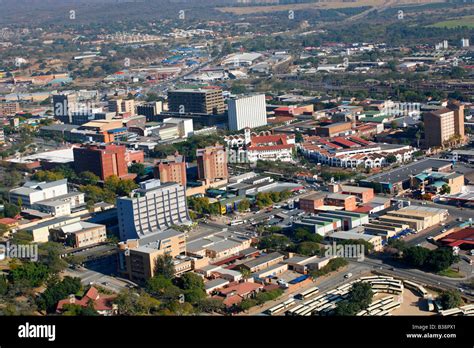 Aerial View Of The Nelspruit Cbd Stock Photo Alamy