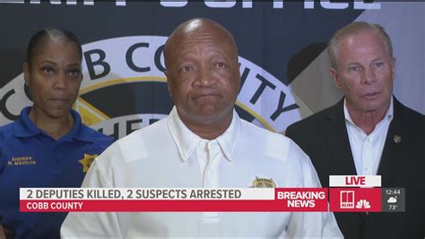 Cobb County sheriff gives update on suspects accused of killing 2 ...