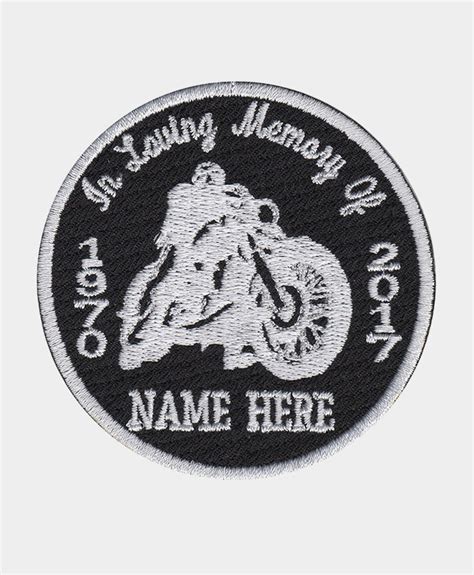 Biker Memorial Patch Honoring Our Fallen Riders