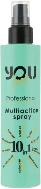 Спрей для волос 10 в1 You Look Multiaction Spray зеленый 200 мл ...