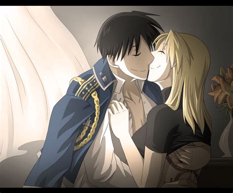 Riza Hawkeye And Roy Mustang Fullmetal Alchemist Brotherhood Anime