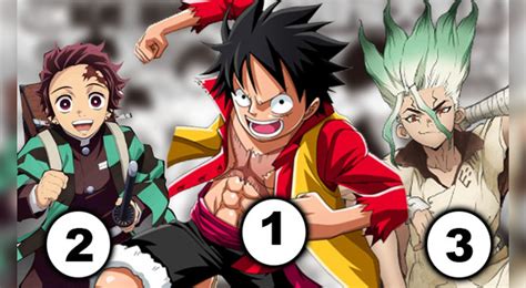 One Piece Kimetsu no Yaiba Dr Stone y otros más en el ranking