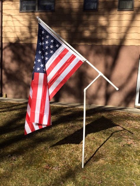 Rotating PVC Flag Pole Kit With Choice Of Flag Etsy