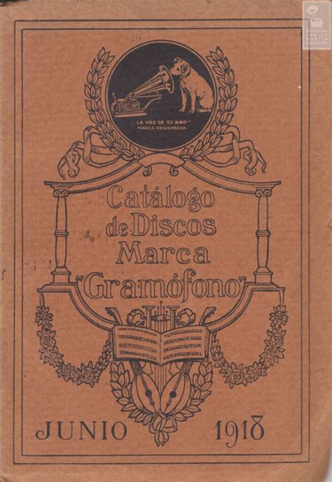 Catálogo de discos Gramófono CCMB CD 1101 Gramófono 1918 Catálogos