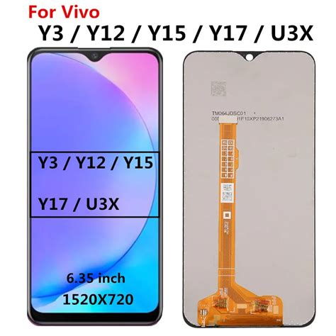 6 35 Y17 LCD For Vivo Y17 Y3 U3X Y11 Y12 Y19 LCD Display Touch Screen