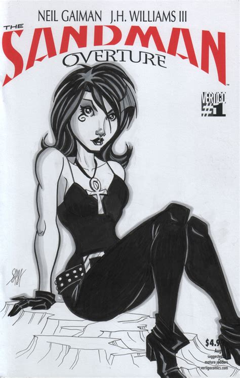 The Sandman Death Sketch Cover By Calslayton On Deviantart