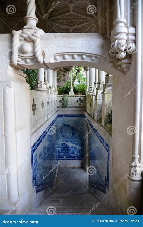 The Palace Of Quinta Da Regaleira In Sintra Portugal Stock Photo