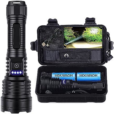 Shadowhawk Torches Led Super Bright Rechargeable Flashlight