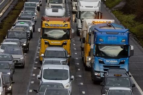 Live M5 Massive Delays As Multi Vehicle Crash Closes Two Lanes With