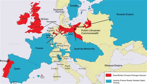 Alliances In Europe During Seven Years War 1756 1763 R MapPorn