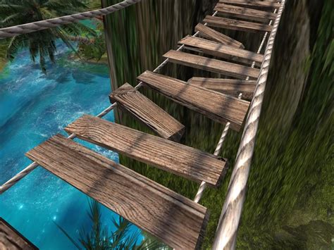 3d hanging rope bridge