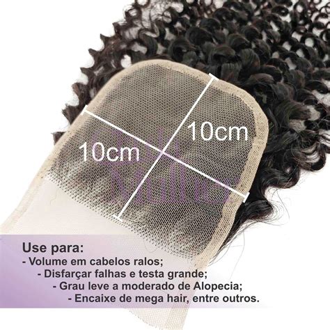 Topo De Cabe A Top Closure De Cabelo Humano Castanho Escuro Natural